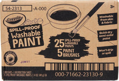 Crayola Spill Proof Paint Set (25ct), Washable Paint for Kids, Kids Craft Supplies, Holiday Gift for Toddlers & Kids, Nontoxic, 3+