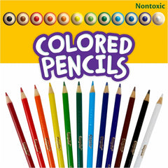 Crayola Bulk Colored Pencils for Kids (24pk) - 12 Assorted Colors, Art Supplies For Crafts & Coloring Books, Bulk Preschool & Kindergarten Classroom Supplies (Packaging May Vary)